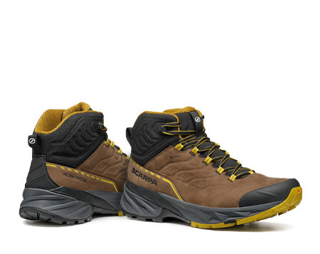 (取寄) スカルパ メンズ ラッシュ 2 プロ ミッド Gtx Scarpa men Rush 2 Pro Mid GTX Brown/Sulphur SCARPA | RUSH 2 PRO MID GTX MEN'S