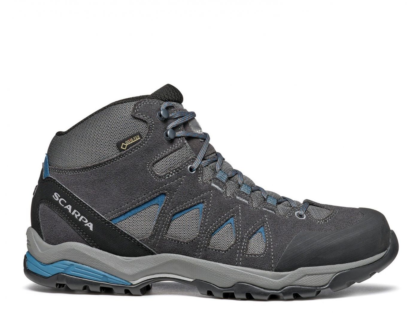 Charcoal/Sulphur Gree Scarpa Moraine Plus Mid GTX Mens Waterproof Hiking Boots 